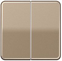 Лицевая панель Jung CD500 для 2-кл. выключателя светлая бронза картинка